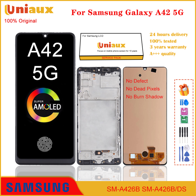 Màn hình LCD Super AMOLED 6,6 inch gốc cho Samsung Galaxy A42 5G A426 A426B