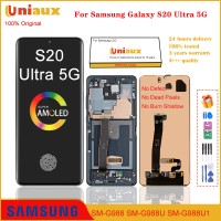 Écran AMOLED d'origine 6.9 "pour Samsung Galaxy S20 Ultra G988 G988F G988B/DS