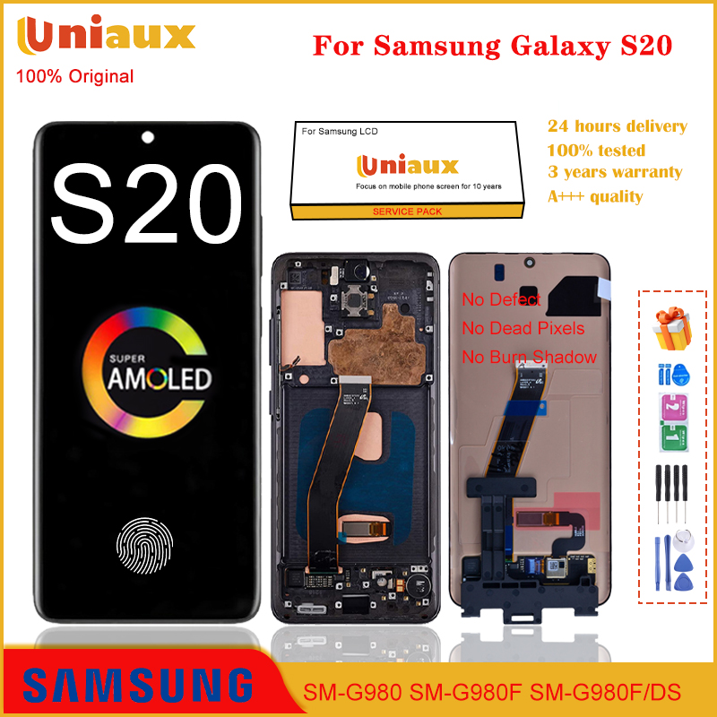 6,2″ Original AMOLED für Samsung Galaxy S20 G981 G981F G980 G980F LCD Display