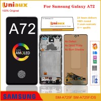 6.7 אינץ' AMOLED מקורי עבור Samsung Galaxy A72 A725 A725F/DS תצוגת LCD