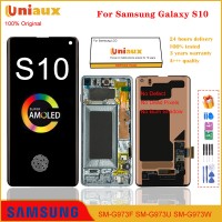 Écran AMOLED d'origine 6.1 "pour Samsung Galaxy S10 G973 G973F G973U