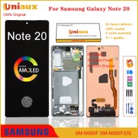 شاشة AMOLED أصلية مقاس 6.7 بوصة لهاتف Samsung Galaxy Note 20 N980 N980F LCD