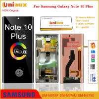 6.8 אינץ' AMOLED מקורי עבור Samsung Galaxy note 10 Plus N975 N975F תצוגת LCD