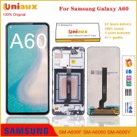 شاشة LCD أصلية مقاس 6.3 بوصة لهاتف Samsung Galaxy A60 A606 A6060