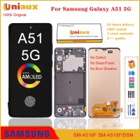 AMOLED מקורי בגודל 6.5 אינץ' עבור תצוגת LCD של Samsung Galaxy A51 A515