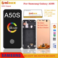 AMOLED מקורי בגודל 6.4 אינץ' עבור תצוגת LCD של Samsung Galaxy A50s A507