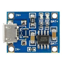 TP4056 DIY 1A Módulo de cargador de placa de carga de batería micro USB - Azul
