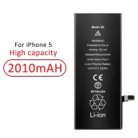 Super Capacidad 2010mAh Batería para teléfono móvil para iPhone 5 Reemplazo de batería