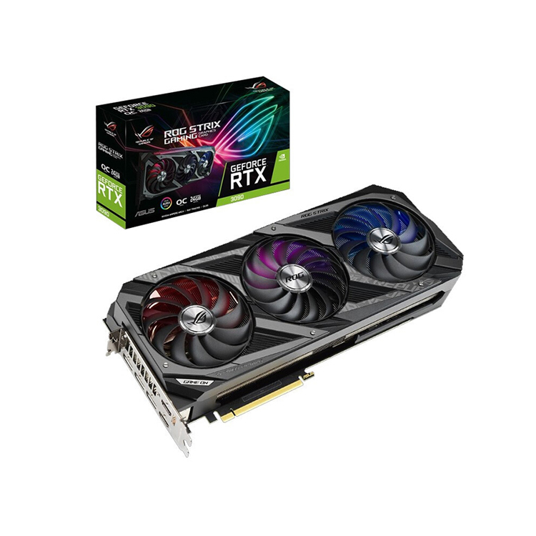 ASUS ROG-STRIX-RTX3090-O24G-Gaming Graphics Card with 1860-1890MHz 24GB GDDR6X Support 8K Monitor ASUS ROG STRIX RTX 3090