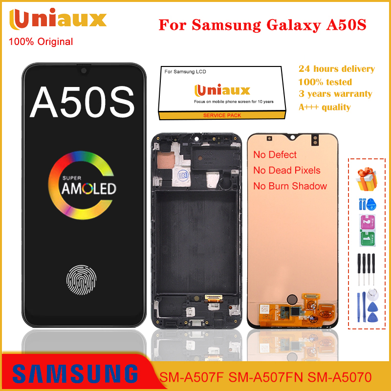 6.4″ Original AMOLED For Samsung Galaxy A50s A507 LCD Display